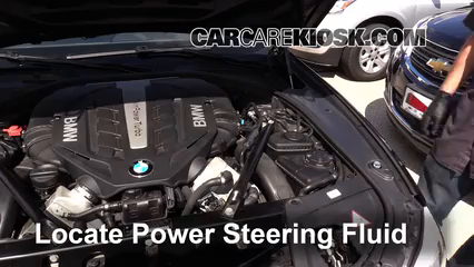 2012 BMW 550i xDrive 4.4L V8 Turbo Power Steering Fluid Check Fluid Level